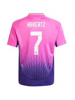 Billige Tyskland Kai Havertz #7 Bortedrakt EM 2024 Kortermet